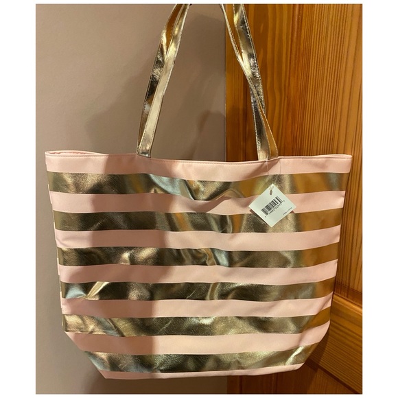 *NWT* Pink & Gold Tote - Picture 1 of 3